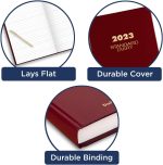 2022 Diary by AT-A-GLANCE, Standard Daily Diary, 7-3/4" x 12", Large, Red (SD37613) - Image 5